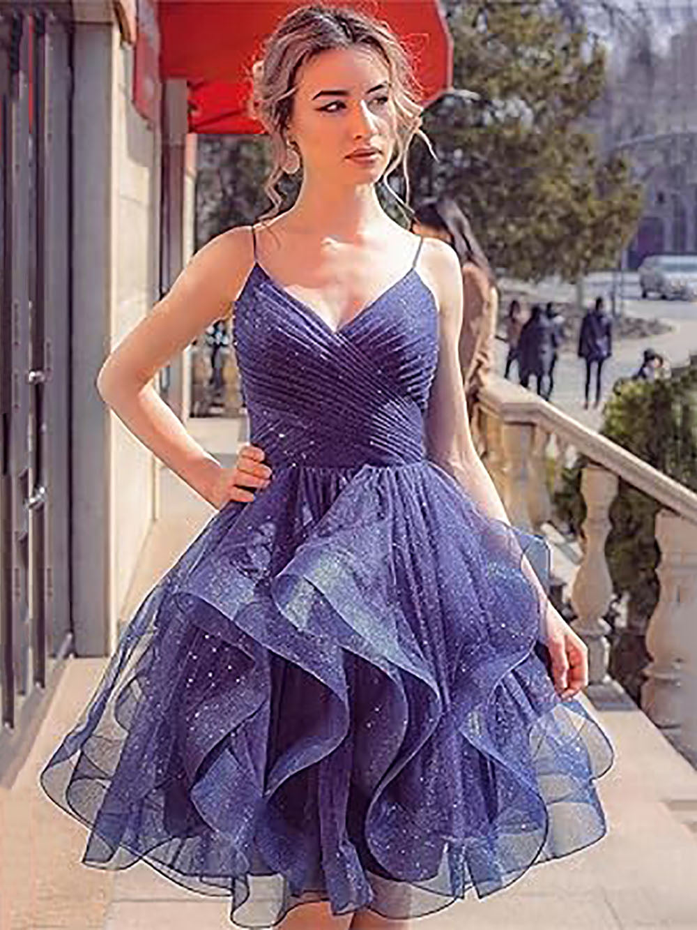 Glitter Tulle Tiered Short Homecoming Dresses for Juniors 2024 Ruffle Msikoods Official Store Glitter Tulle Tiered Short Homecoming Dresses for Juniors 2024 Ruffle Msikoods Official Store