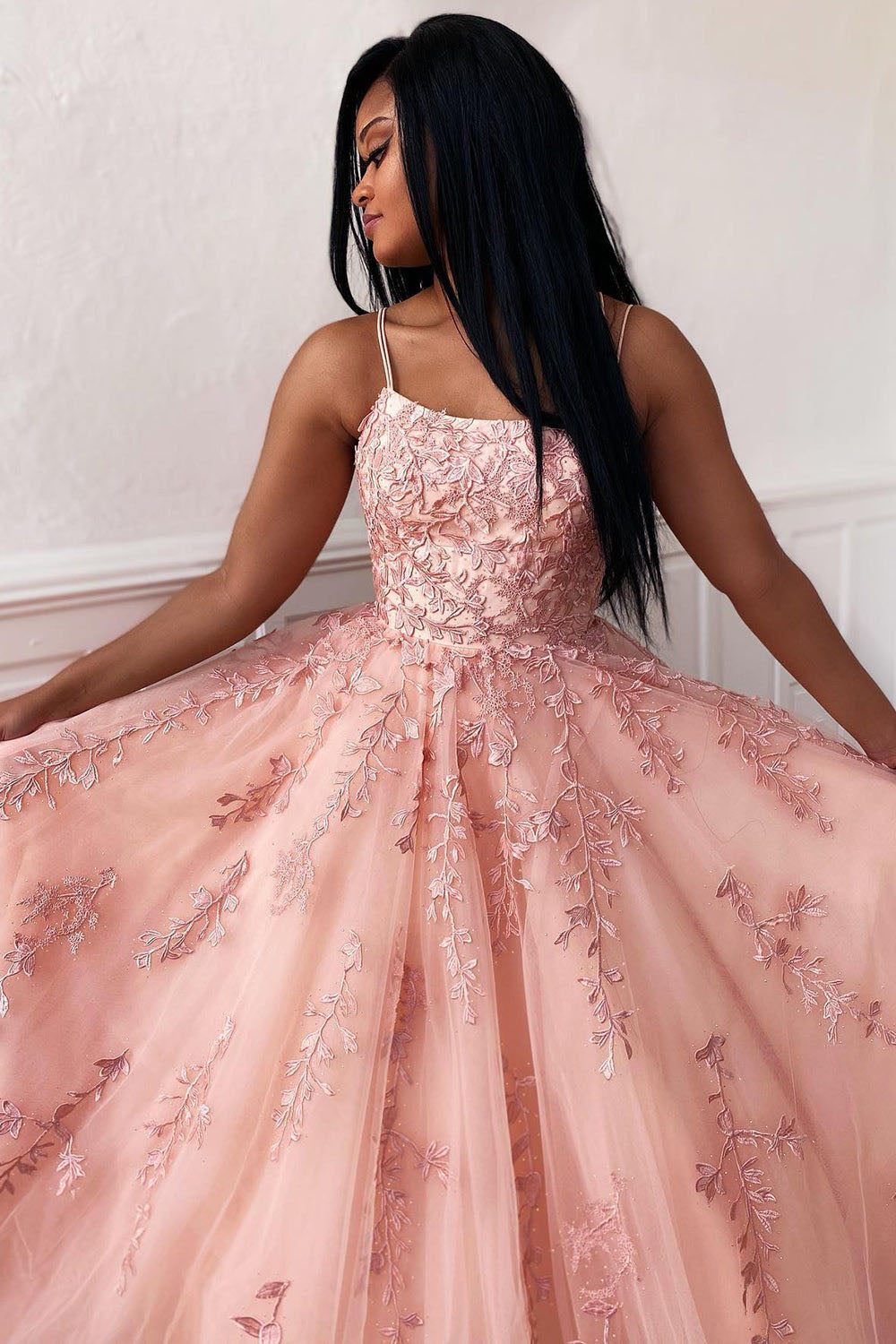 Abiti da sera in tulle lunghezza tè per donne, abiti da ballo con spalle scoperte, per adolescenti, scollo a cuore, decorati con perline, abito principessa gonfio