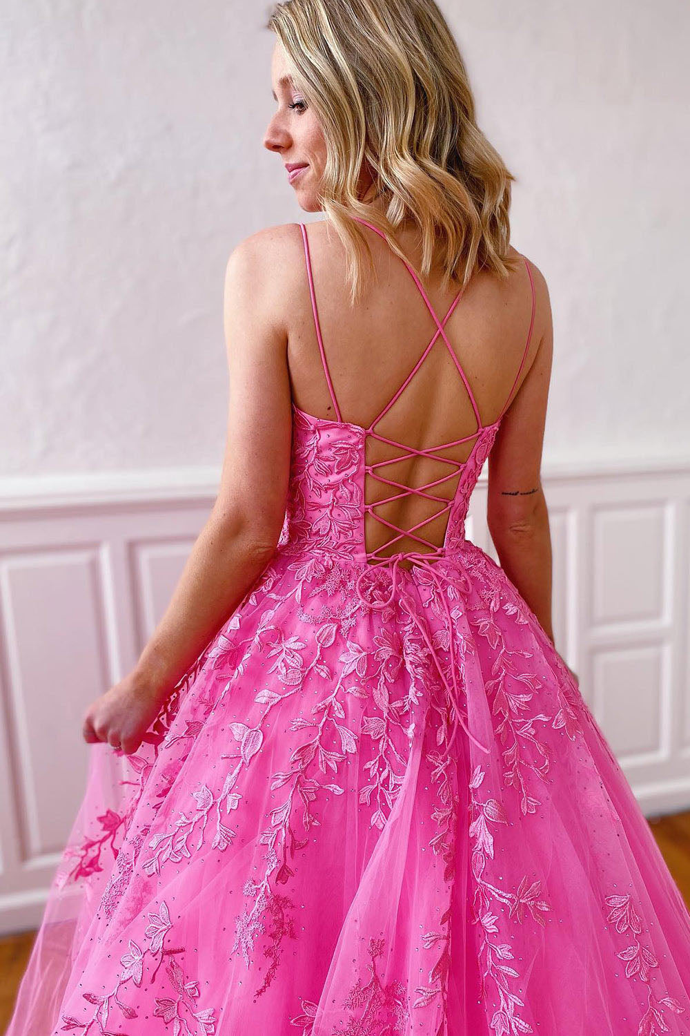 Abiti da sera in tulle lunghezza tè per donne, abiti da ballo con spalle scoperte, per adolescenti, scollo a cuore, decorati con perline, abito principessa gonfio