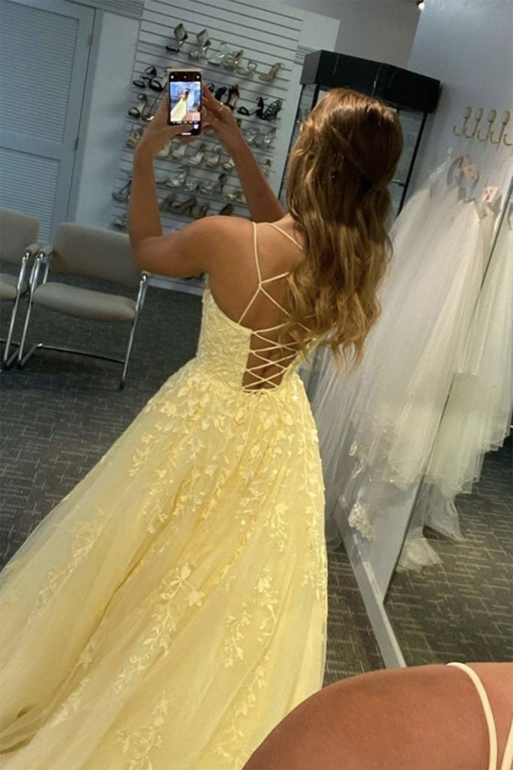 Abiti da sera in tulle lunghezza tè per donne, abiti da ballo con spalle scoperte, per adolescenti, scollo a cuore, decorati con perline, abito principessa gonfio