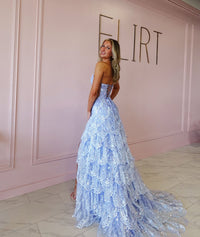 Robe de soirée à paillettes noires, robe de soirée de luxe en dentelle brodée, fentes latérales, robe de soirée de remise de diplôme pour femmes