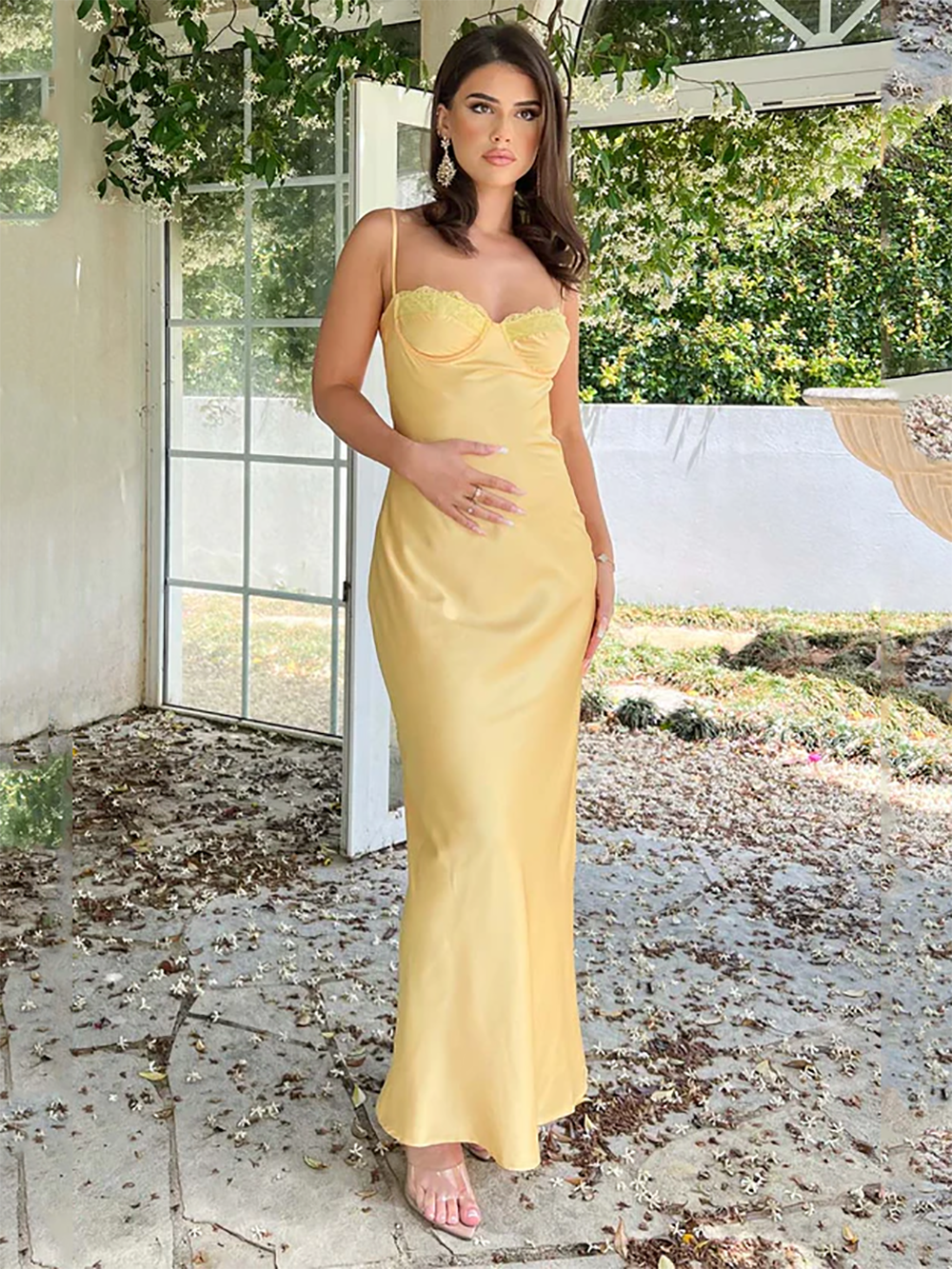 Robe de soirée à paillettes noires, robe de soirée de luxe en dentelle brodée, fentes latérales, robe de soirée de remise de diplôme pour femmes
