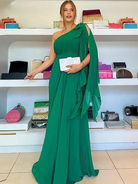 Abiti formali da donna Abito da damigella d'onore Abiti da sera eleganti per donna Monospalla A-line Abiti da festa di matrimonio