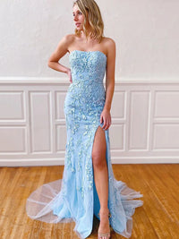 Vestido de Baile Elegante em Camadas com Aplicações de Renda, Sem Mangas, Pregas, Vestido Formal Ms2504071