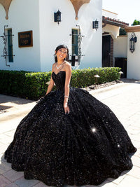 Abiti Quinceanera con Spalline Sottili, Gonne a Palloncino con Pizzo a Farfalla e Perline, Tulle Scintillante, Abiti Sweet 16
