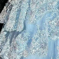 Robe de soirée longue en tulle à épaules dénudées pour femme avec appliques en dentelle et fente