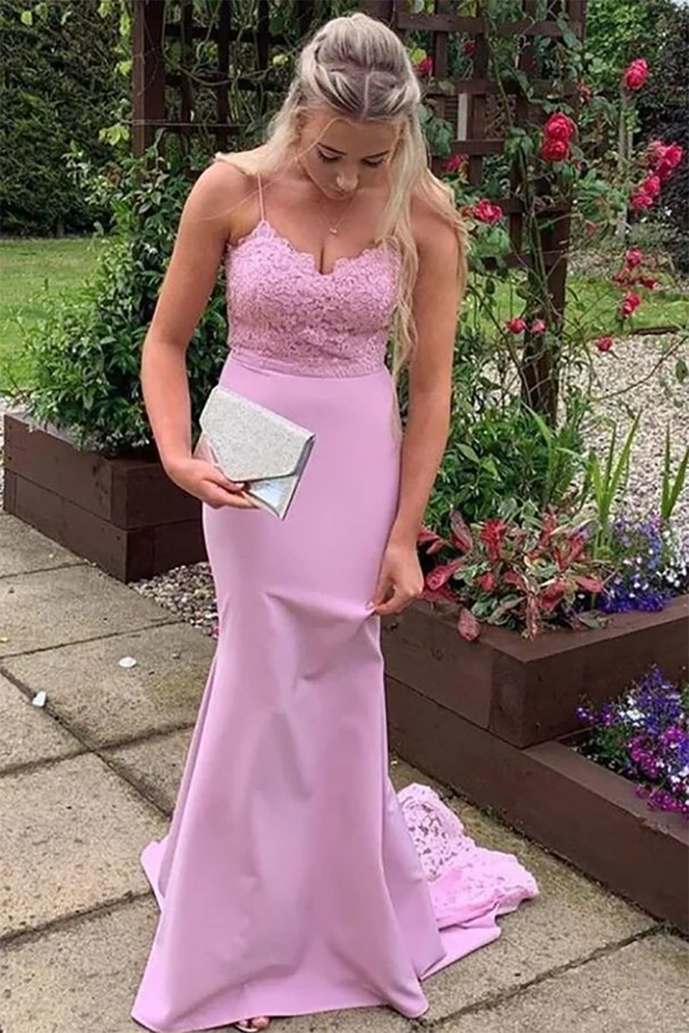 Vestidos de Baile de Comprimento Chá em Tule para Mulheres, Vestidos de Baile Ombro a Ombro, Vestidos de Princesa Jovens com Decote Coração, Bordados e Bufantes