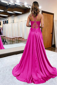 Vestido de baile evasê com pregas e recortes, decote coração, sexy, com fenda alta, vestido de noite elegante Ms2504012