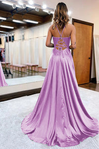 Vestido de baile evasê com pregas e recortes, decote coração, sexy, com fenda alta, vestido de noite elegante Ms2504012