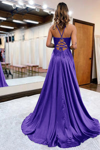 Vestido de baile evasê com pregas e recortes, decote coração, sexy, com fenda alta, vestido de noite elegante Ms2504012