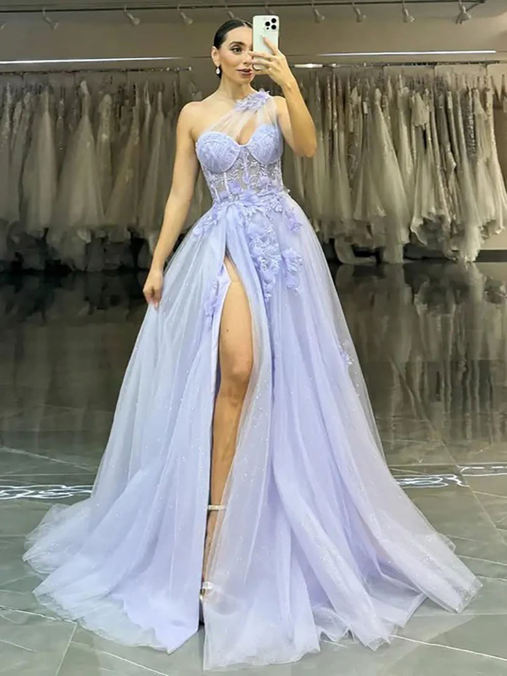 Abiti da sera in tulle lunghezza tè per donne, abiti da ballo con spalle scoperte, per adolescenti, scollo a cuore, decorati con perline, abito principessa gonfio