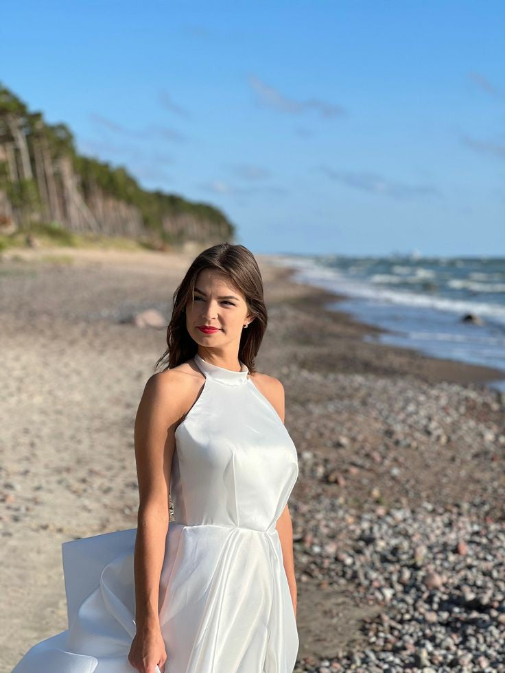 Langärmelige Brautkleider für die Braut, Brautkleider mit V-Ausschnitt, Spitzentüll, Brautkleider für Frauen mit Schleppe