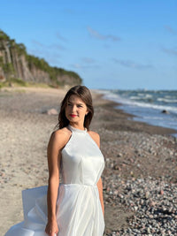 Langärmelige Brautkleider für die Braut, Brautkleider mit V-Ausschnitt, Spitzentüll, Brautkleider für Frauen mit Schleppe