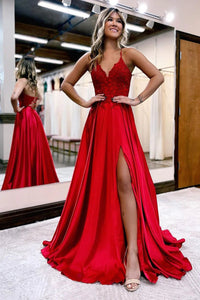 Vestido de baile evasê com pregas e recortes, decote coração, sexy, com fenda alta, vestido de noite elegante Ms2504012