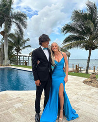 Vestido Formal de Manga Comprida Midi Assimétrico com Drapeado Vestido de Baile Vestido de Cocktail para Escritório Ms2505085