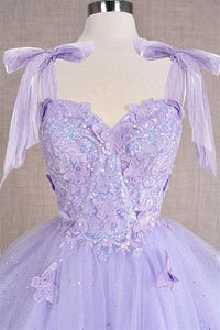 Robe de bal en tulle longueur thé pour femmes, épaules dénudées, robe de bal pour adolescentes, robe de princesse bouffante perlée en cœur