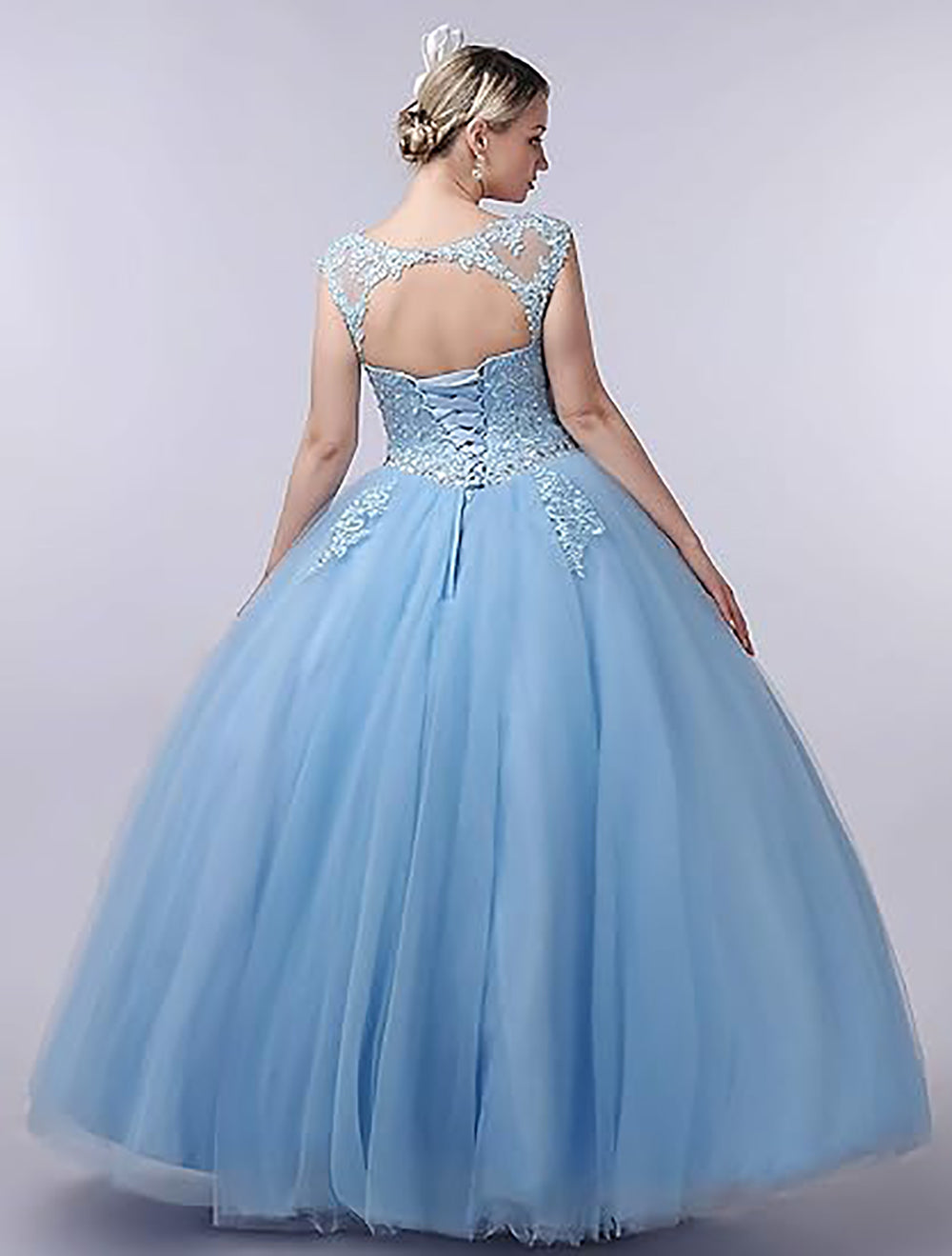 Vestidos de Noiva Encantadores com Decote Barco em Renda, Vestidos de Quinceanera, Vestidos de Baile de Princesa para Festa e Aniversário