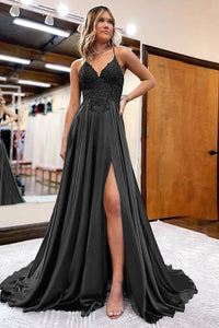 Vestido de baile evasê com pregas e recortes, decote coração, sexy, com fenda alta, vestido de noite elegante Ms2504012