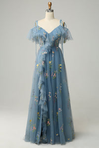 Vestido de Baile Elegante em Camadas com Aplicações de Renda, Sem Mangas, Pregas, Vestido Formal Ms2504071