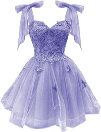 Robe de bal en tulle longueur thé pour femmes, épaules dénudées, robe de bal pour adolescentes, robe de princesse bouffante perlée en cœur