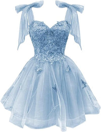 Robe de bal en tulle longueur thé pour femmes, épaules dénudées, robe de bal pour adolescentes, robe de princesse bouffante perlée en cœur