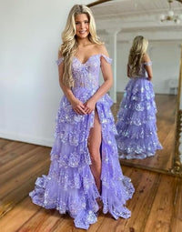 Glitter Tiered Tulle Lace Prom Dresses Long for Teens 2024 Spaghetti Straps Formal Wedding Evening Gowns