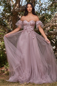 Vestido de Baile Elegante em Tule com Brilhos, Decote Coração, Mangas Bufantes, Fenda Lateral, Vestido Sexy para Festa, Vestido Longo de Noite