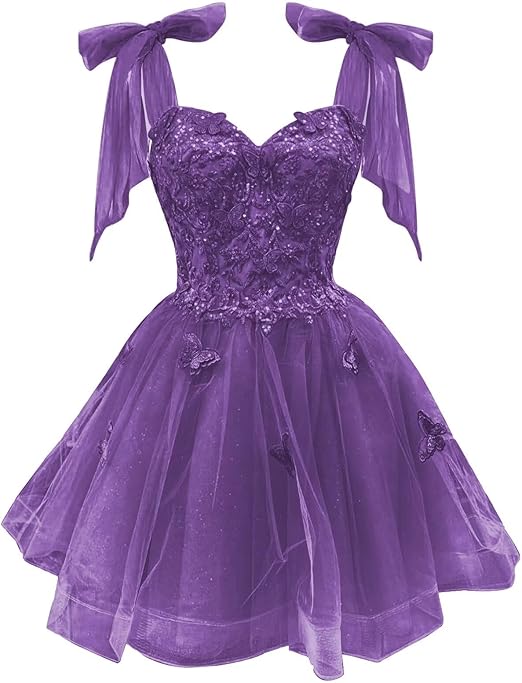 Robe de bal en tulle longueur thé pour femmes, épaules dénudées, robe de bal pour adolescentes, robe de princesse bouffante perlée en cœur