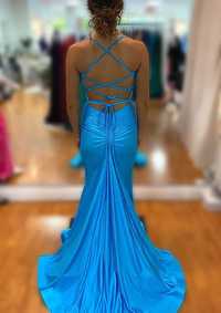 Vestido Formal de Manga Comprida Midi Assimétrico com Drapeado Vestido de Baile Vestido de Cocktail para Escritório Ms2505085