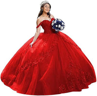 Abiti da Quinceanera in tulle di lusso con spalline sottili, abito da ballo lungo con applicazioni di pizzo gonfio, abito da sera per donna