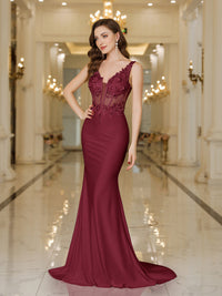 Corset Wedding Dress 2025 Mermaid Lace Applique Bridal Gown for Modern Bride Ms2503162