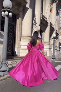 Robes de demoiselle d'honneur en satin à licou, longues robes de bal plissées avec fente, robes de soirée sirène