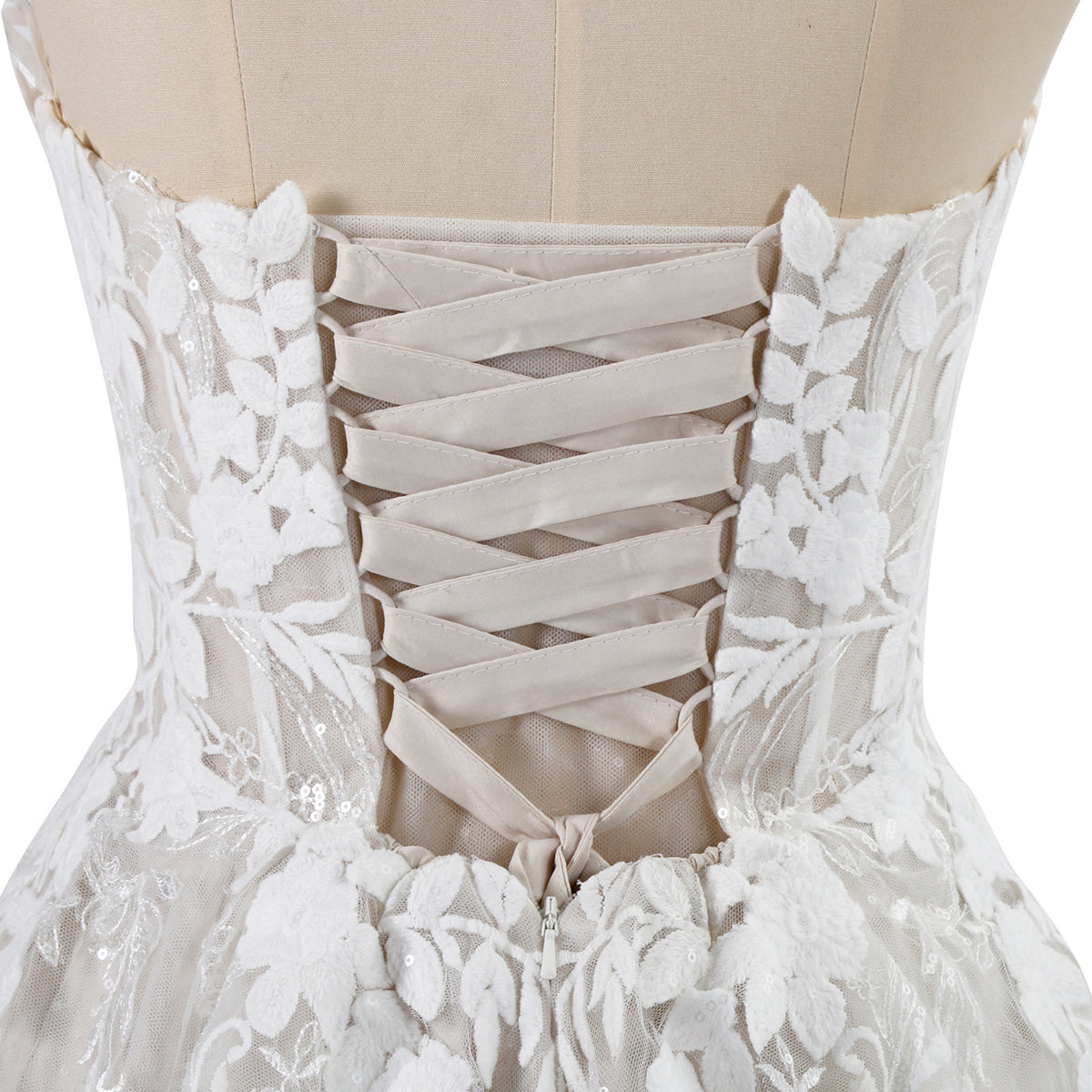 Vestidos de Noiva Elegantes em Renda para Mulheres, Linha A, Sem Mangas, Decote em V, Vestidos Nupciais de Luxo