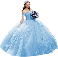 Abiti da Quinceanera in tulle di lusso con spalline sottili, abito da ballo lungo con applicazioni di pizzo gonfio, abito da sera per donna