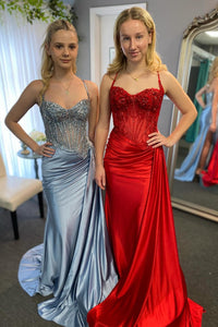 Robe de soirée à paillettes noires, robe de soirée de luxe en dentelle brodée, fentes latérales, robe de soirée de remise de diplôme pour femmes