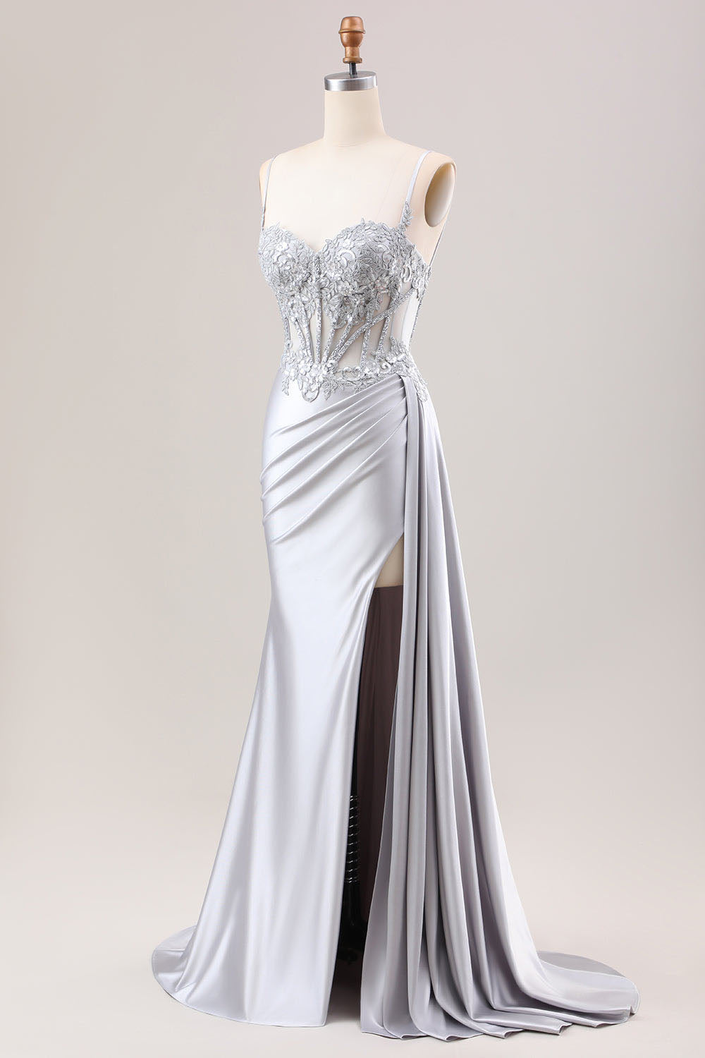 Robe de soirée à paillettes noires, robe de soirée de luxe en dentelle brodée, fentes latérales, robe de soirée de remise de diplôme pour femmes
