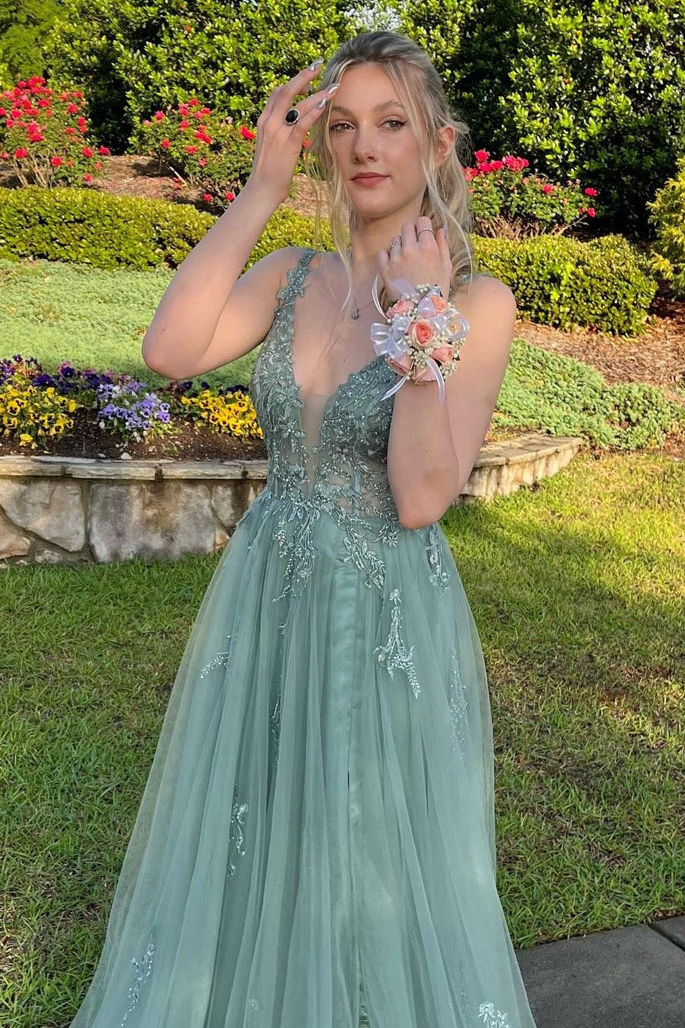 Robe de soirée à paillettes noires, robe de soirée de luxe en dentelle brodée, fentes latérales, robe de soirée de remise de diplôme pour femmes