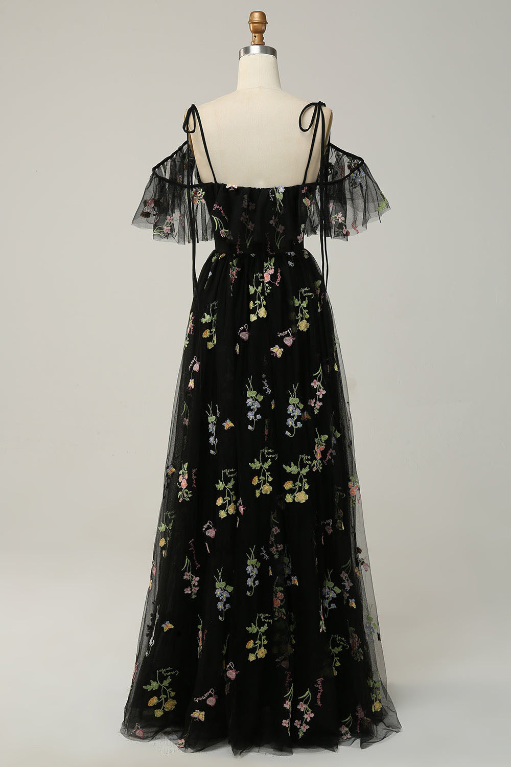 Vestido de Baile Elegante em Camadas com Aplicações de Renda, Sem Mangas, Pregas, Vestido Formal Ms2504071