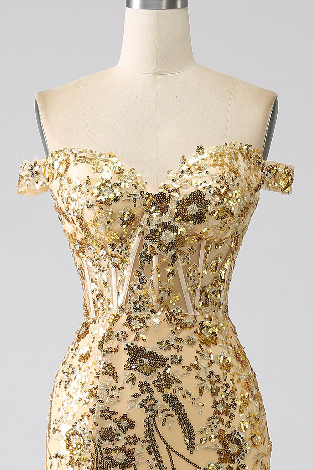 Robe de soirée longue en tulle à bretelles spaghetti et décolleté plongeant pour femme