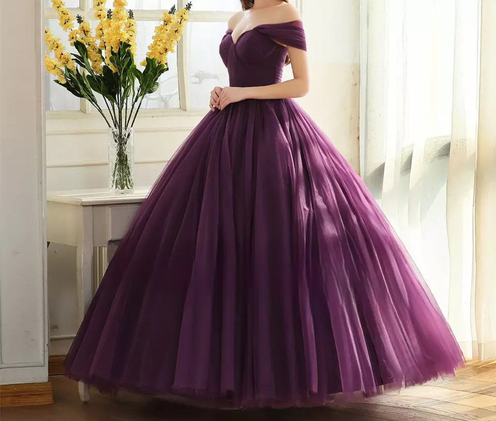 Vestido Longo de Festa Luxuoso 2025 em Tule Ombro a Ombro para Ocasiões Formais