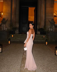 Ballkleid mit tiefem Ausschnitt und Spaghettiträgern, A-Linie, Tüll, Abendkleid, langes formelles Kleid für Damen