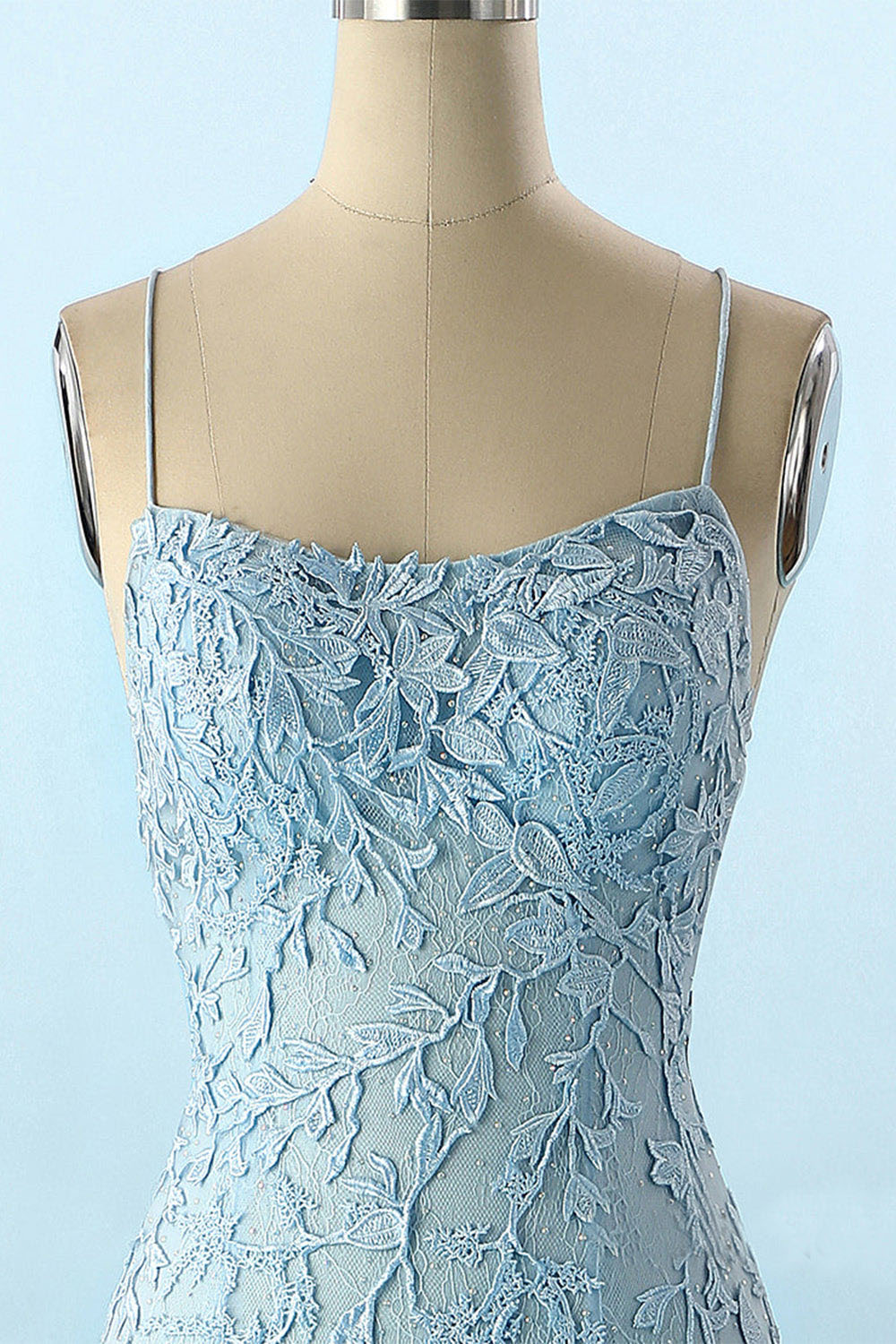 Elegante abito da sera a strati con applicazioni in pizzo, senza maniche, arricciato, abito formale Ms2504071