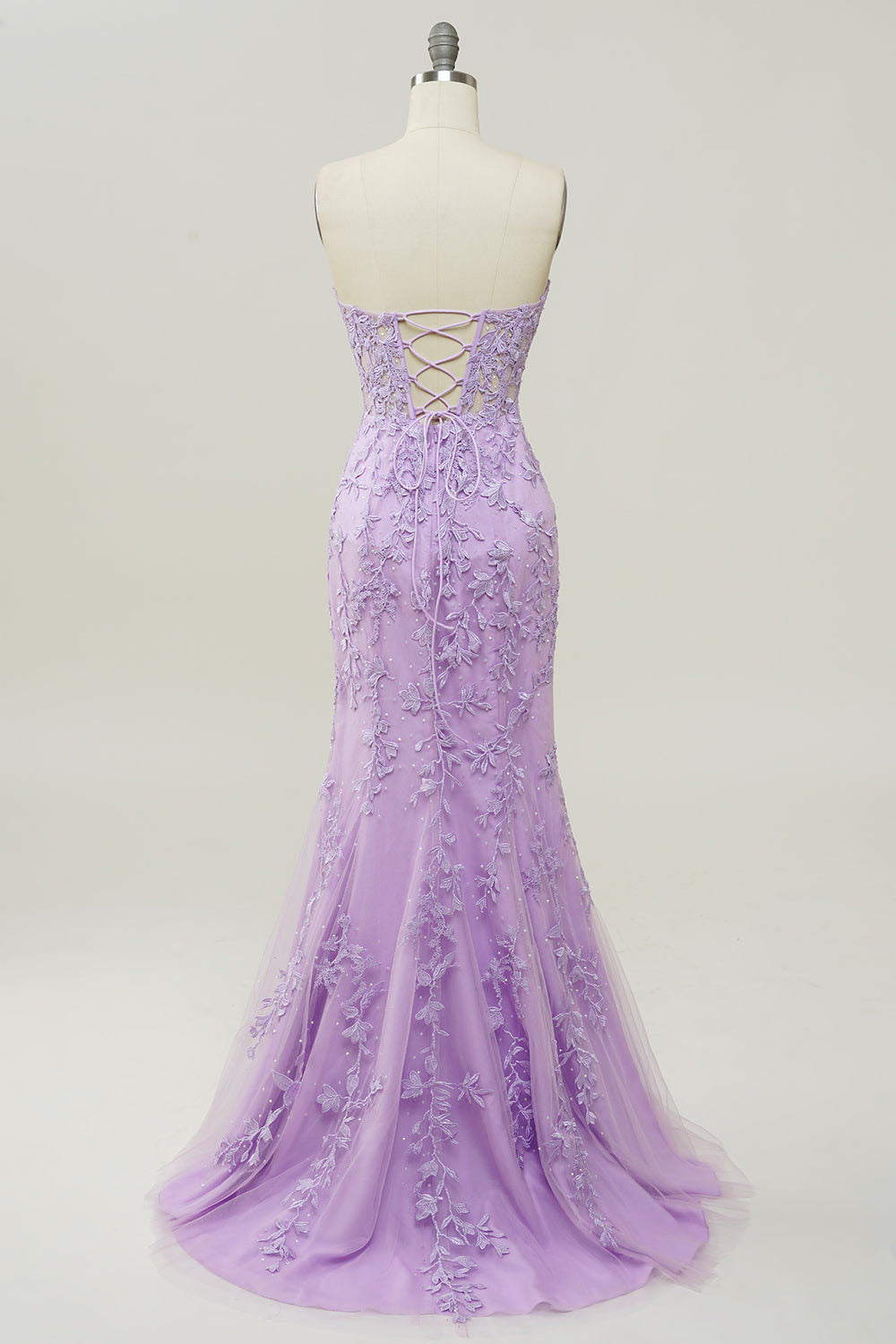 Mermaid Prom Dress Sweetheart Long Evening Dress with Appliques Ms250913