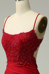 Abito da sera elegante a linea A con pieghe, scollo a cuore, spacco alto sexy Ms2504012