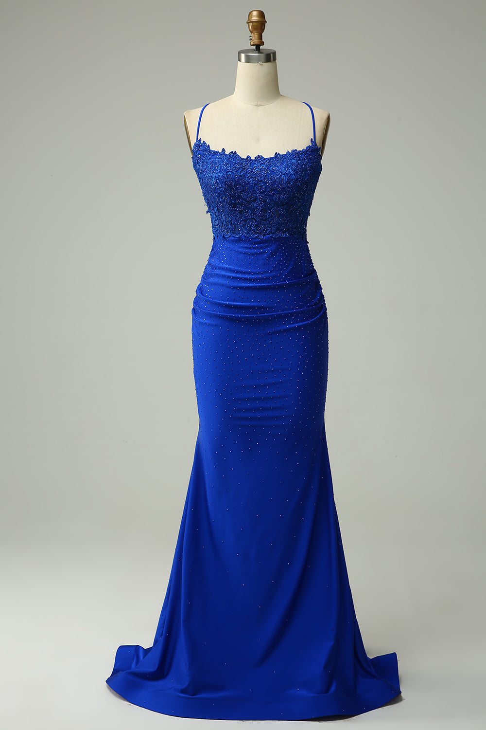 Abito da sera elegante a linea A con pieghe, scollo a cuore, spacco alto sexy Ms2504012