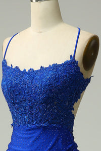 Abito da sera elegante a linea A con pieghe, scollo a cuore, spacco alto sexy Ms2504012