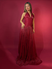 Vestido de Baile Verde com Folhos para Senhora Elegante, Decote O, Vestido Formal para Ocasiões, Vestido de Festa, Vestido de Noite