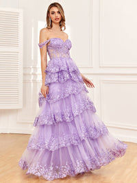 Robe de bal bordeaux à une épaule longue avec fente robe de soirée formelle en dentelle appliquée robe de soirée pour adolescentes