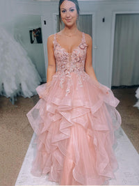 Elegante abito da sera a strati con applicazioni in pizzo, senza maniche, arricciato, abito formale Ms2504071