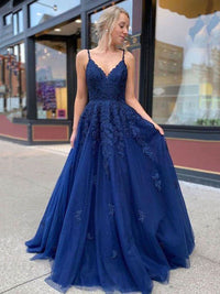 Prom Dresses Lace Appliqué Lace Appliqué A Line Formal Evenig Dress Ms2509012